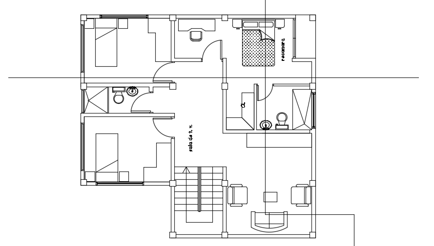 10x20m First Floor House Plan 2d Autocad Model Is Given In This File Cadbull