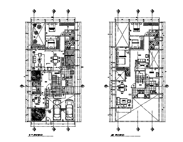 10x23m multifamily house plan AutoCAD model is given in this file - Cadbull