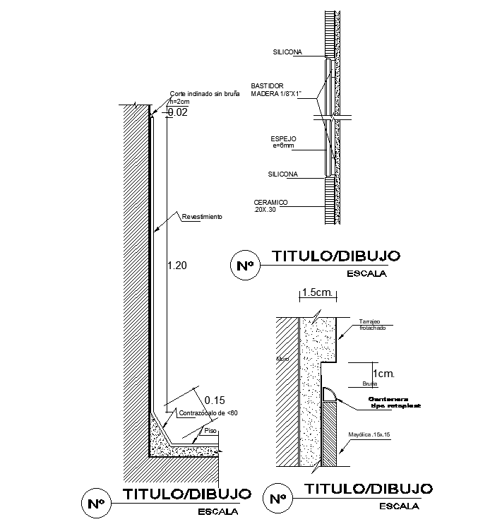 10x4m bedroom wall painting detail is given in this Autocad drawing ...