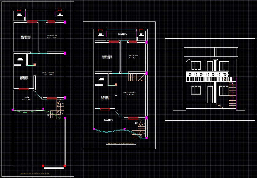 Row House Plans 2350 Sq Ft 3 Bhk Floor Plan Image M Baria Yashwant Row House Available For