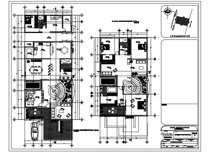 11x22m beautiful villa plan AutoCAD 2D drawing - Cadbull