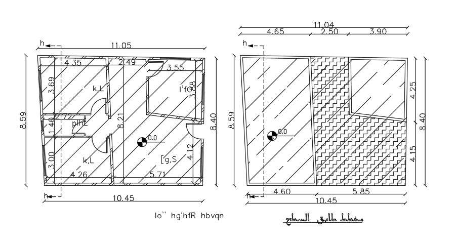 11x9 Meter House Floor Plan Cad Dwg File Cadbull 2169