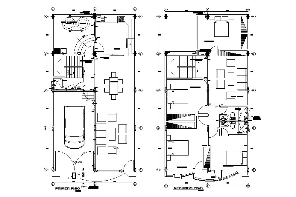 Square Meter House Layout Plan Autocad Drawing Dwg File Cadbull
