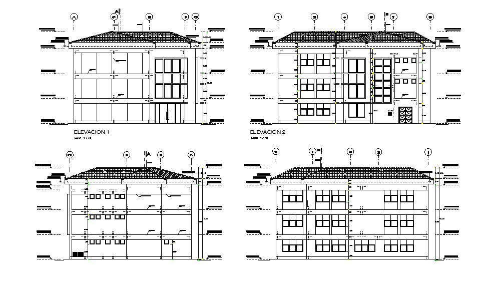 12m-height-of-the-apartment-building-is-given-in-this-autocad-drawing