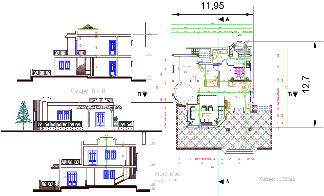 12mtr X 12.5 mtr villa architecture layout is the perfect choice for ...