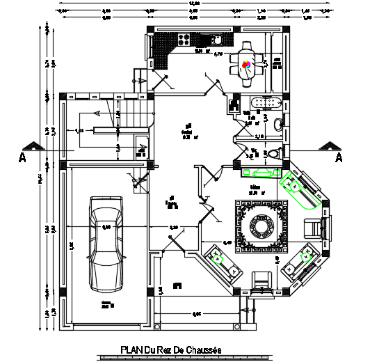 12x13m Ground Floor House Plan Autocad Model Is Given In This File Cadbull