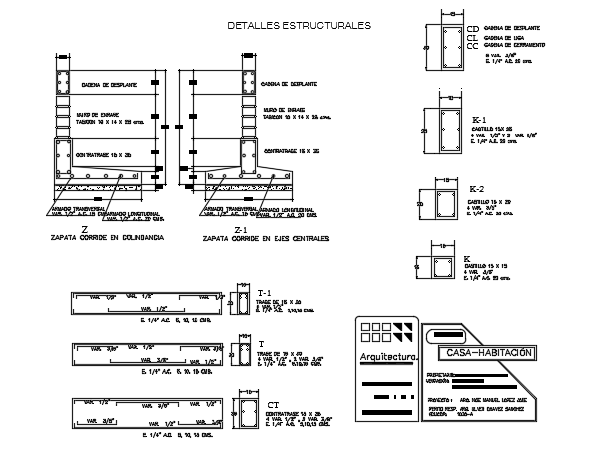 12x13m house building column and footing section AutoCAD model - Cadbull