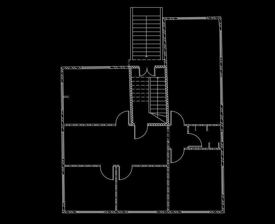 12x15m Residential House Plan Wall Layout Autocad 2d Dwg File Cadbull