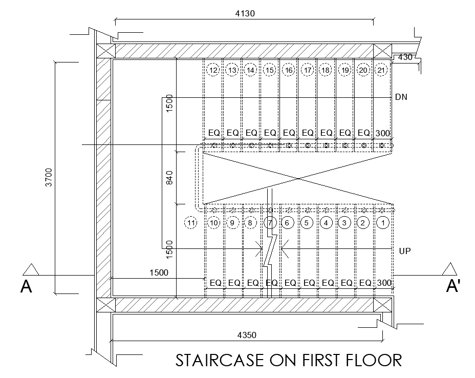 Staircase Size In Plan