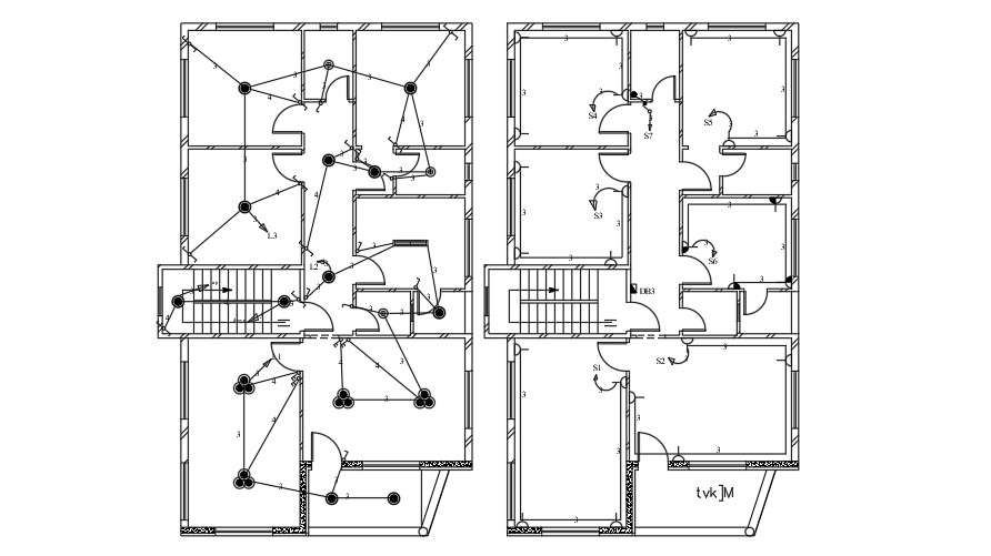 13x18 Meter Electric Plan Of House AutoCAD File - Cadbull