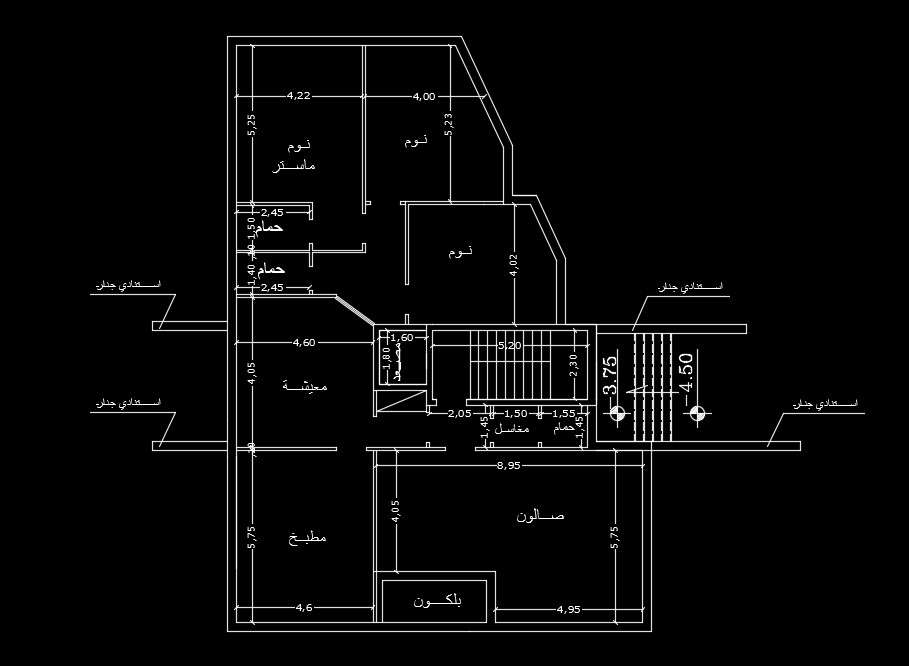 13x18m residential home plan AutoCAD drawing - Cadbull