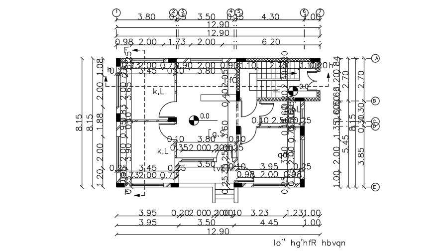 13x9 Meter House Building CAD Layout - Cadbull