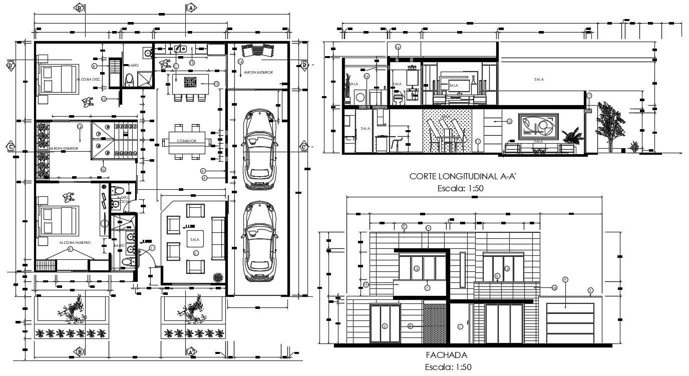 14x12 House Ground Floor Plan Autocad Drawing Download Dwg File Cadbull Images And Photos Finder