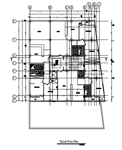 14x18m architecture apartment floor house plan cad drawing is given in ...