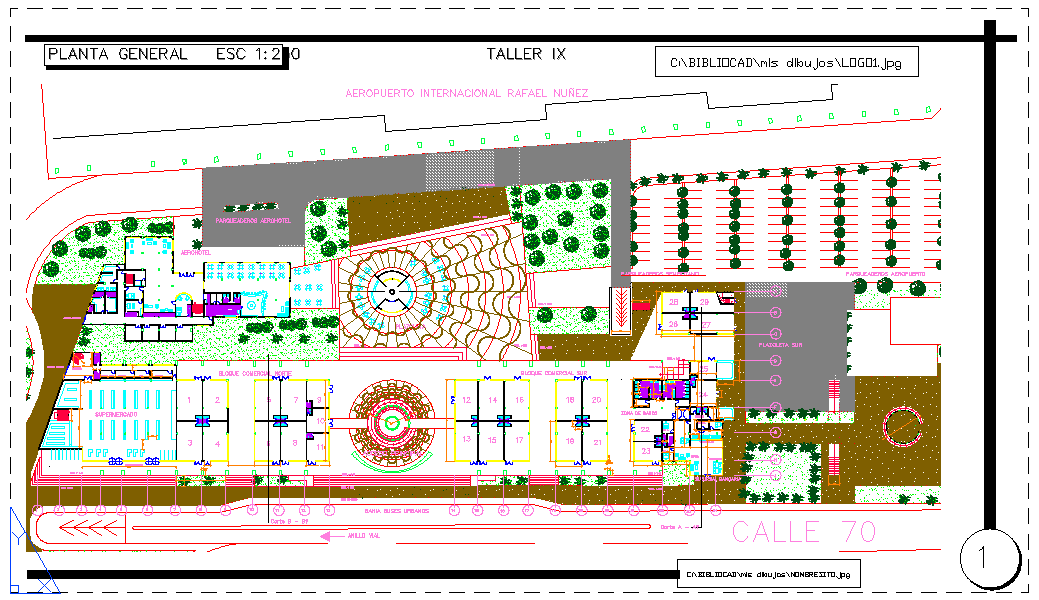 Shopping Centre Lay-out - Cadbull