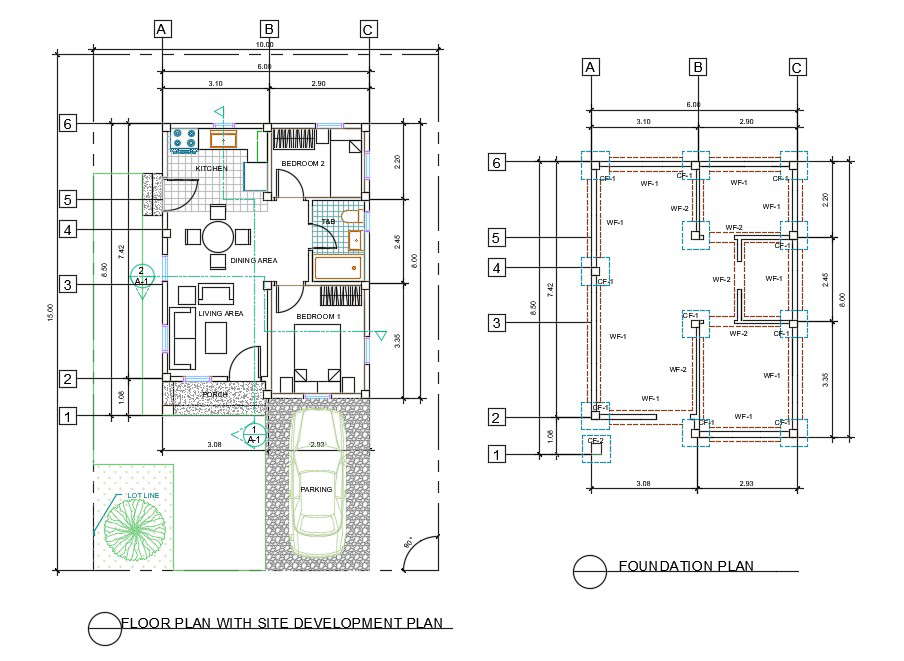 AutoCAD Bedrooms House Layout Plan Drawing Download DWG, 59% OFF