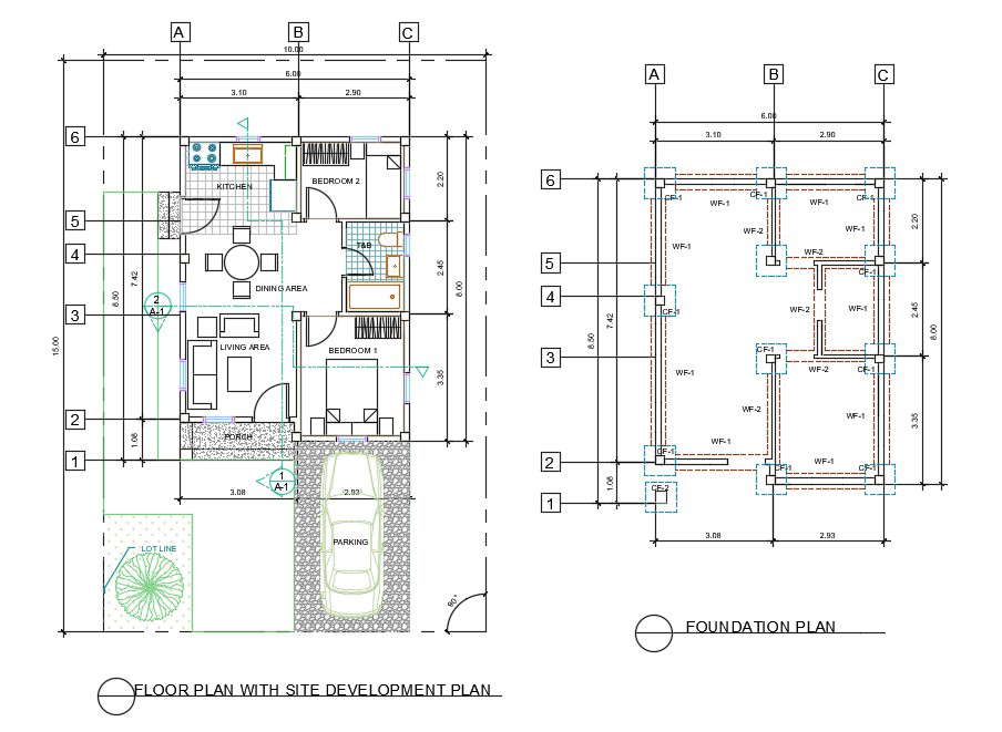 AutoCAD Bedrooms House Layout Plan Drawing Download DWG 49 OFF