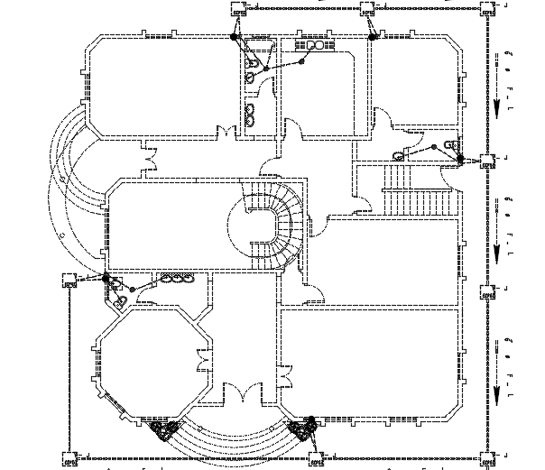 15x15m Villa First Floor House Plan Cad Drawing Is Given In This File Cadbull