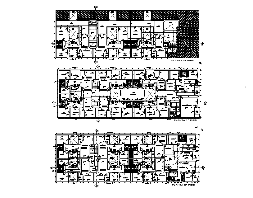 15X45 Meter Apartment 2 BHK Plan AutoCAD Drawing DWG File - Cadbull