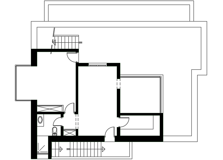 15x13m Architecture Ground Floor House Plan Cad Drawing Cadbull