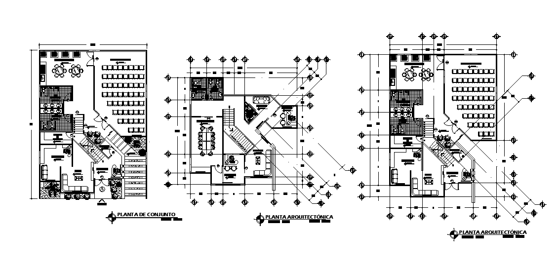 15x20m college entrance plan is given in this Autocad drawing file ...