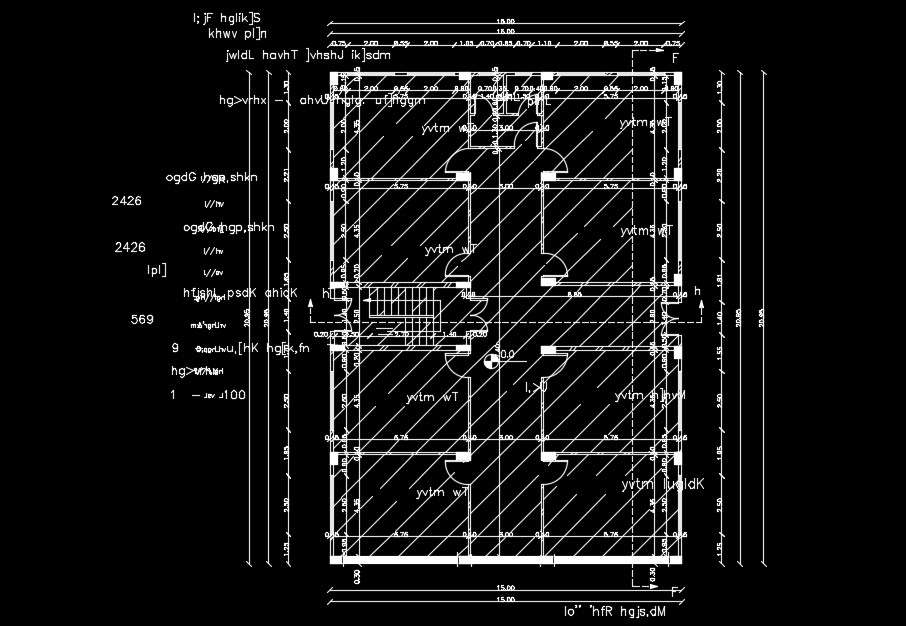 15x20m First Floor House Plan Download Now Cadbull