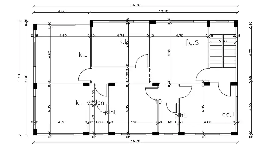 16x10m residential house plan download the file - Cadbull