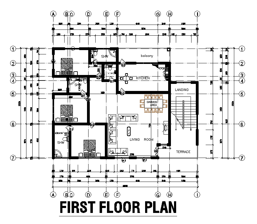 12x18m First Floor House Plan Is Given In This Autoca