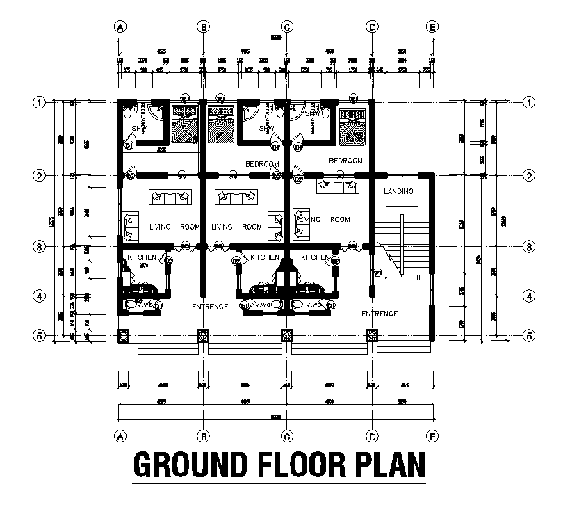 16x13m Ground Floor House Plan Is Given In This Autocad Drawing File Download Now Cadbull