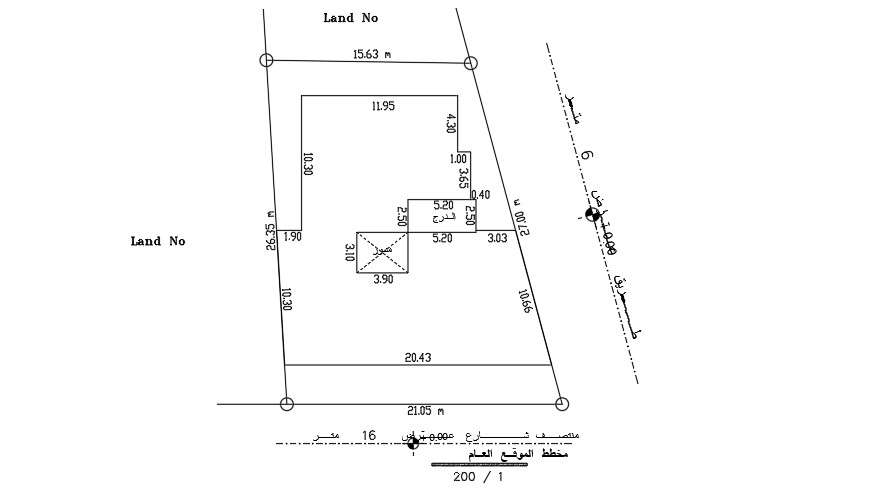 16x27 Meter Site Plan AutoCAD Layout - Cadbull