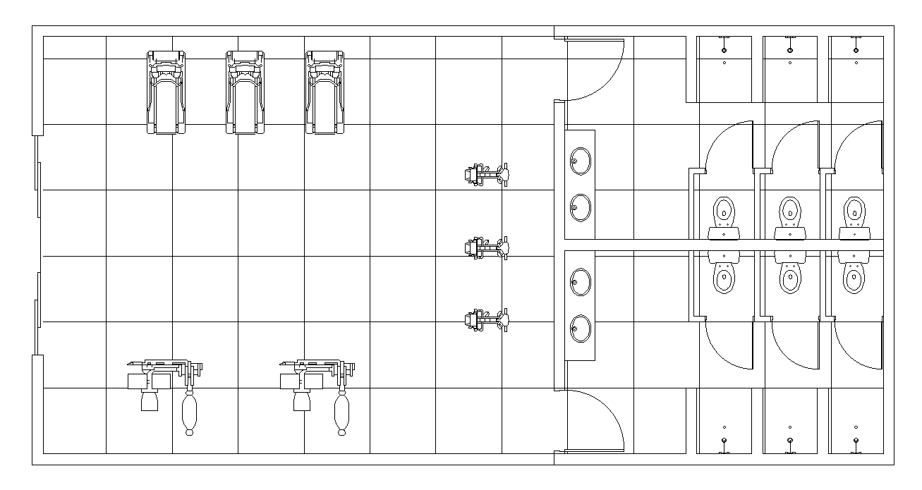 16x8m gym plan is given in this AutoCAD drawing model.Download now ...