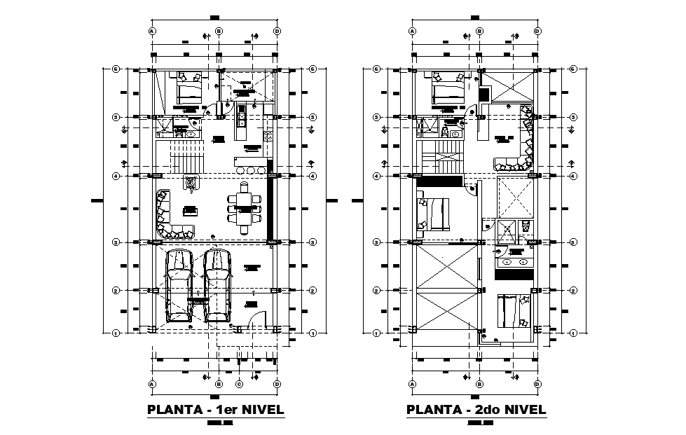 16x8m house plan is given in this Autocad 2D drawing file. Download the ...