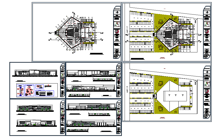 Community Hall Design - Cadbull