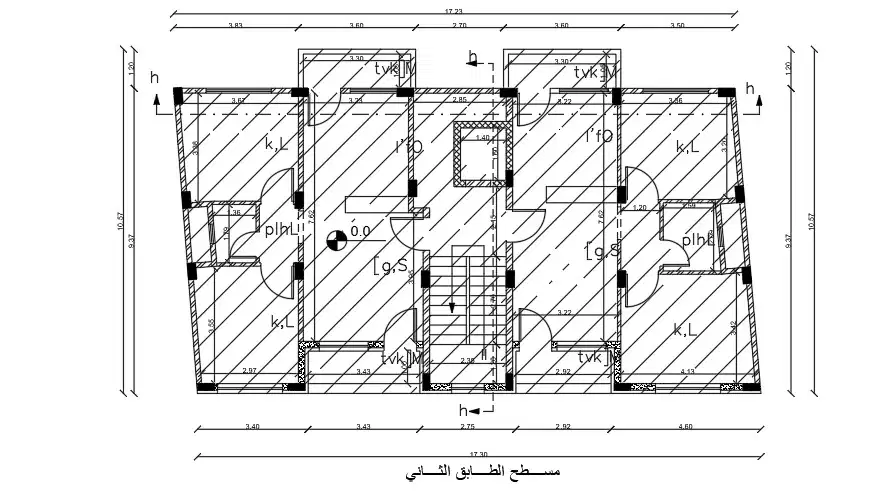 17x10m second floor house plan drawing download now - Cadbull