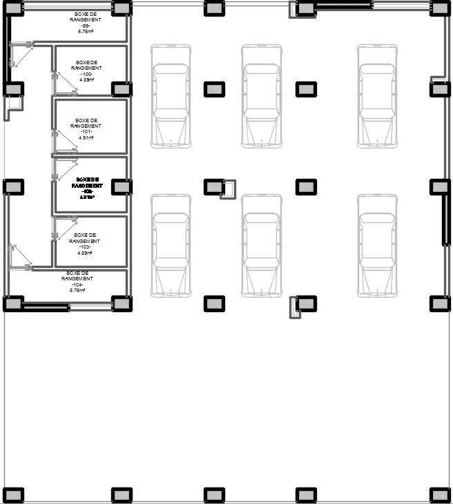 17x14m architecture 4bhk apartment car parking basement floor plan ...