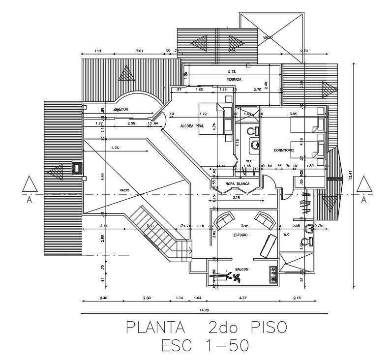 18x15m First Floor House Plan Is Given In This Autocad Drawing File Download The Autocad Model