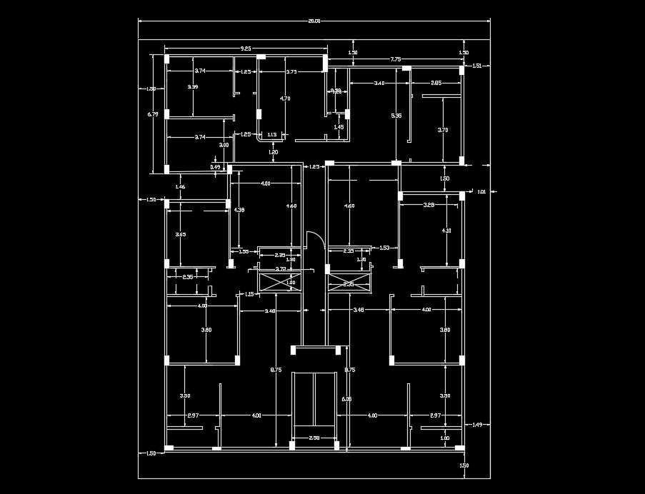 18x30m First Floor House Plan Autocad Drawing Cadbull