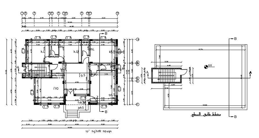 19x12 Meter House Floor Plan Cad Dwg File Cadbull 7016