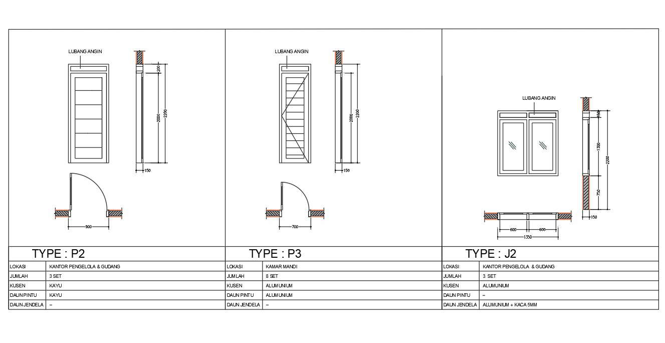 19x5m warehouse building door detail drawing - Cadbull