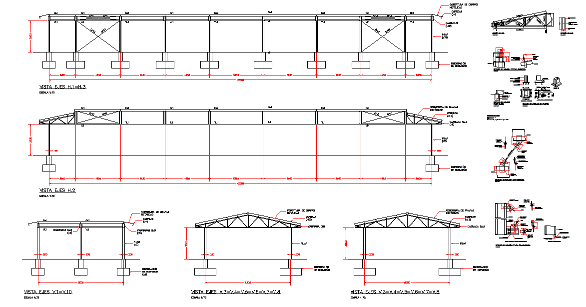 Steel Structure - Cadbull