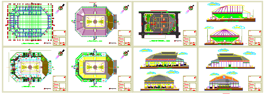 Club House design auto cad drawing - Cadbull