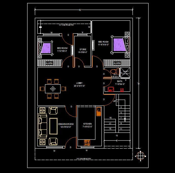 2-marla-house-plan-cadbull