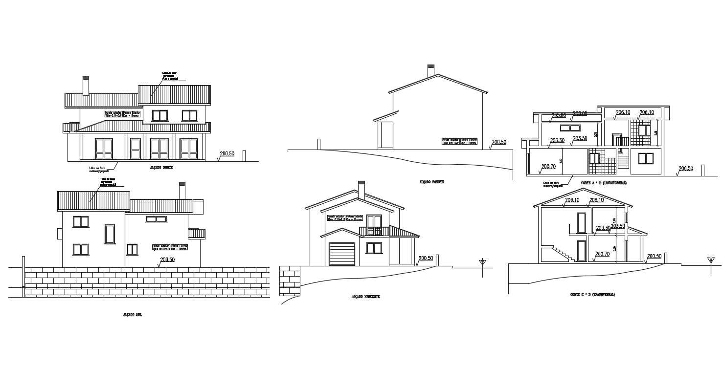 2 Storey House Building Elevation Design CAD File Cadbull 2-storey-house-building-elevation-design-cad-file-cadbull