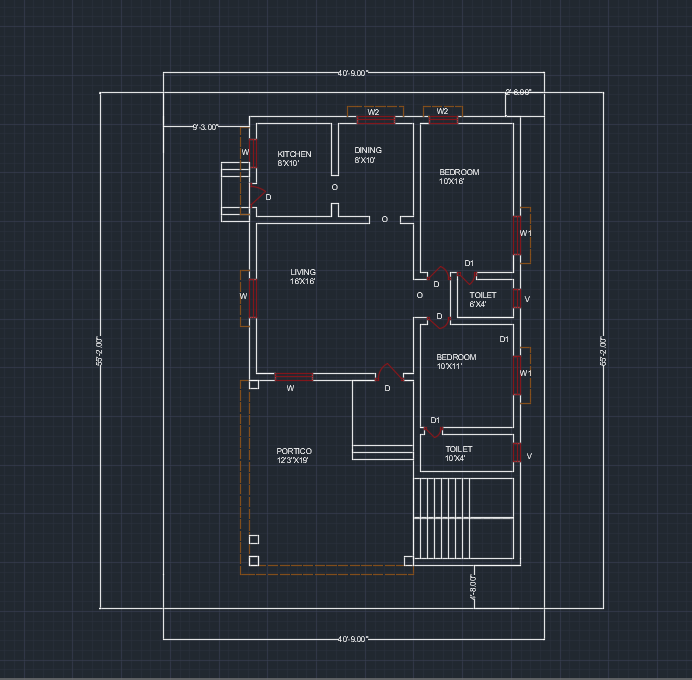 Examples 2bhk House Plan
