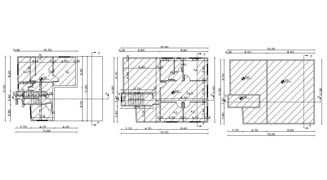  2000  SQ  Ft  Residence Bungalow  Floor Layout Plan  Cadbull