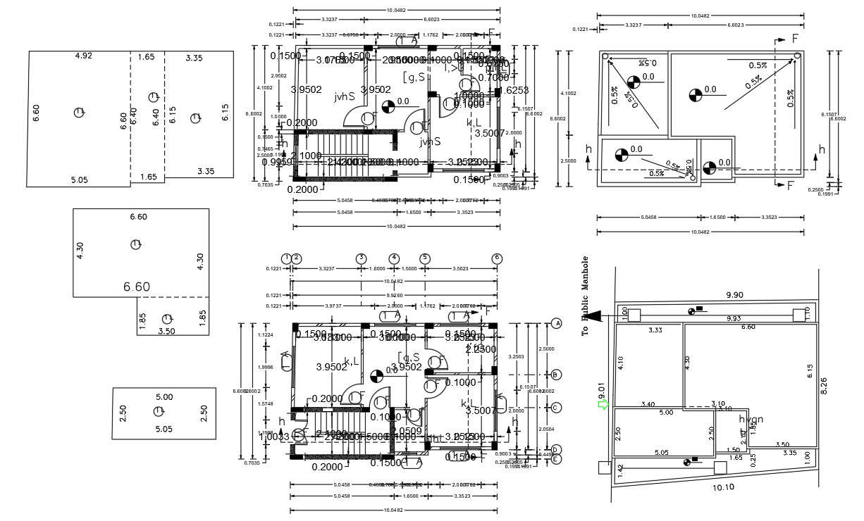 20 By 32 Feet House Plan AutoCAD Drawing - Cadbull