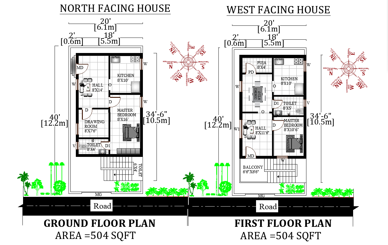 20X40BeautifulNorthandwestfacingG1HousePlanaspervastuShastraAutocadDWGandPdffiledetailsThuMar2020115700 