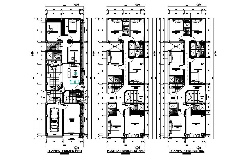 20X7 Meter Hotel Floor Plan AutoCAD Drawing Download DWG File - Cadbull