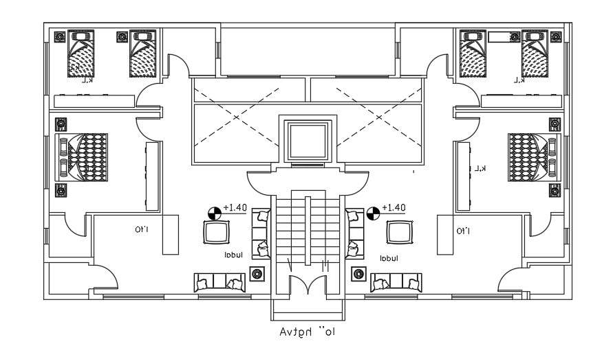 20x10 Meter Apartment Furniture Plan Layout AutoCAD File|Cadbull - Cadbull