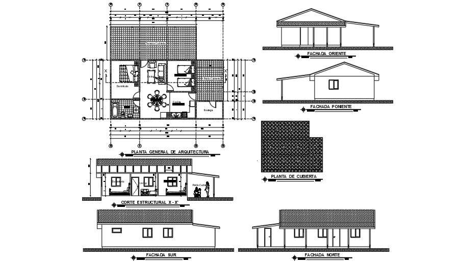 20x15 Meter 2 BHK AutoCAD Plan Layout File - Cadbull